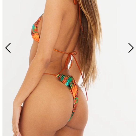 Orange Abstract Bikini Set - Picture 3 of 8